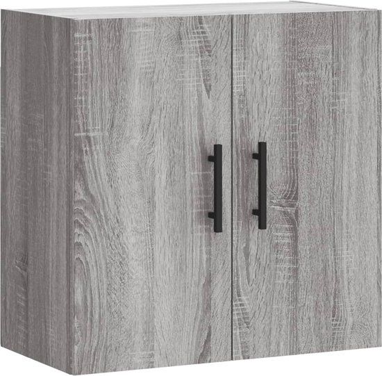 vidaXL Wandkast 60x31x60 cm bewerkt hout grijs sonoma eikenkleurig