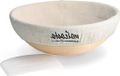 Shenzhen Haorui Industrial Technology Co., Ltd. Panier à pâte rond - avec grattoir à pâte et insert en lin - en rotin naturel (25 cm)