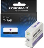 PrintAbout Ink Cartridge T47AD Purple Compatible with Epson