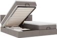 vidaXL - Ottoman bed with mattresses 160x200cm fabric taupe