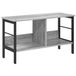 vidaXL Étagère - 2 niveaux - 82 x 32 x 47 cm - Bois traité - Gris Sonoma