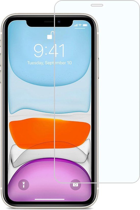 BTH Screenprotector voor iPhone 11/XR - Glas - Blue filter