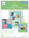 June Tailor Grote teint Inkjet Genaaide Stof Witte Bladeren 8 1/2 \"X 11\" 10/Pkg