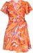 IZIA Jurk Oranje A-lijn Korte mouw V-hals Polyester