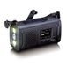 Lenco Radio d'urgence PDR-055BK avec DAB+/FM, manivelle, panneau solaire, banque d'alimentation 10 000 mAh et connexion USB-C