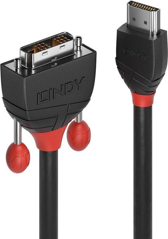 Lindy HDMI to DVI-D Cable - 10m - Black