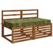 vidaXL - Zitkussen - SOEST - 100% Polyester - Bladontwerp - 120 x 60 x 10 cm