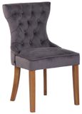 CLP Franca Eetkamerstoel - Velours gris antique clair