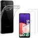 Phonillico® Zacht transparant siliconen hoesje voor Samsung A22 5G en 2 geharde glazen