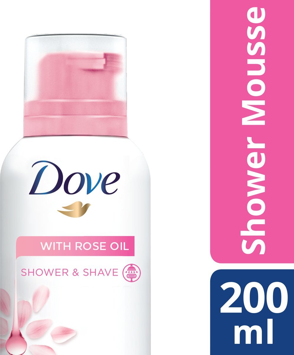 Dove Shower Mousse Rose Oil 200 ml