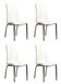 La Silla Española Ourense stoel, stoffen, wit, 94 cm (H) x 43,5 cm (B) x 58 cm (D)