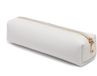 Marque inconnue Étui à crayons - Cuir artificiel Blanc - Rectangulaire - 20,5 cm