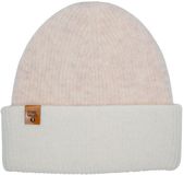 Stone Valley Beige Wol Muts met Creme Witte Manchet