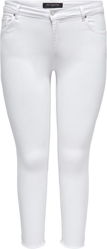 ONLY CARMAKOMA CARWILLY REG SK ANK RW DNM CROWHITE Dames Jeans - White - EU 42/32