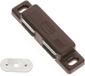 AMIG magneetsnapper/deurmagneet - 2 stuks - bruin - 7.6 x 1.8 x 1.4 cm