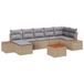 vidaXL - Tuinbank - Set - 8 - st - beige - en - lichtgrijs