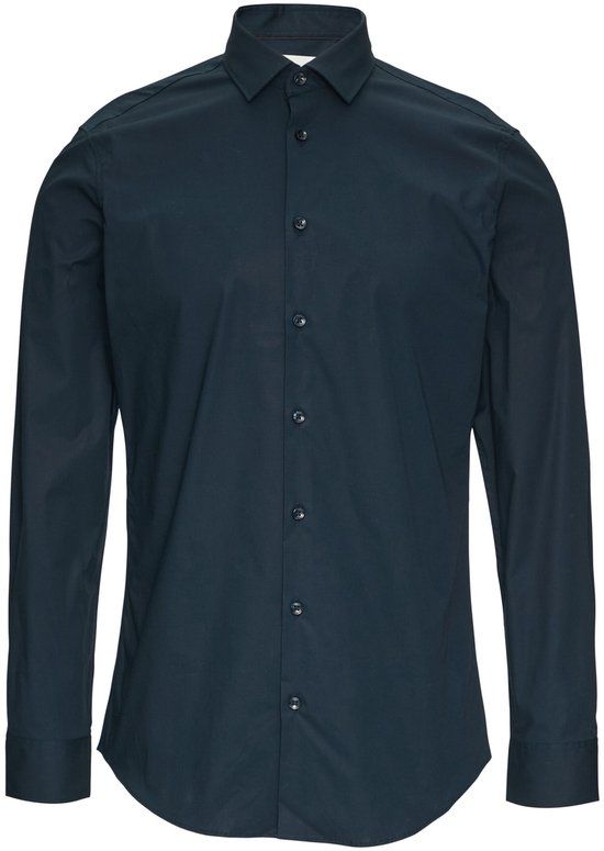 s.Oliver BLACK LABEL Hemd - Maat 38 - Mannen - MARINE - Katoen