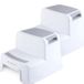 BUDDLEY Marchepied ENSEMBLE - Blanc Gris - Plastique