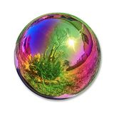 Trademark Innovations Roestvrij staal Rainbow Gazing Mirror Ball, 25,4 cm, Rainbow