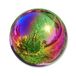 Trademark Innovations Roestvrij staal Rainbow Gazing Mirror Ball, 25,4 cm, Rainbow
