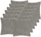 vidaXL Kussensloop Lichtgrijs 45 x 45 cm Katoensatijn 12 stuks