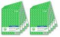 SIGEL LO519/10 loonafrekeningen voor mini-banen A5, 10-pack, 50 vellen, met blauw papier
