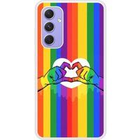Samsung Bedrukt siliconen hoesje compatibel met Galaxy A54 5G LGBT