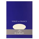 Clairefontaine Lalo 11416L - Blok van 50 Effen Geribde Vellen 100g 14,8x21 cm - Ivoor
