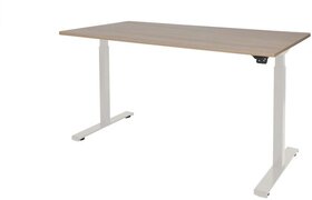 Schaffenburg Zit Sta Bureau - Elektrisch 120x80 Havana Kersen -wit frame