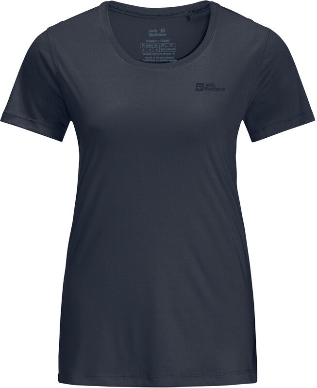 Jack Wolfskin Tech Tee Women - Blauw - Maat S - 2023