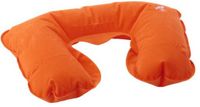 Merkloos / Sans marque Giving Europe B.V. 2x Opblaasbare reiskussens/nekkussens in een etui oranje 33 cm