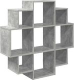 vidaXL Wandplank Betongrijs 90 x 25 x 90 cm Bewerkt hout