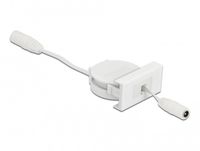 Delock 81376 elektriciteitssnoer Wit 0,62 m 5.5 x 2.1 mm