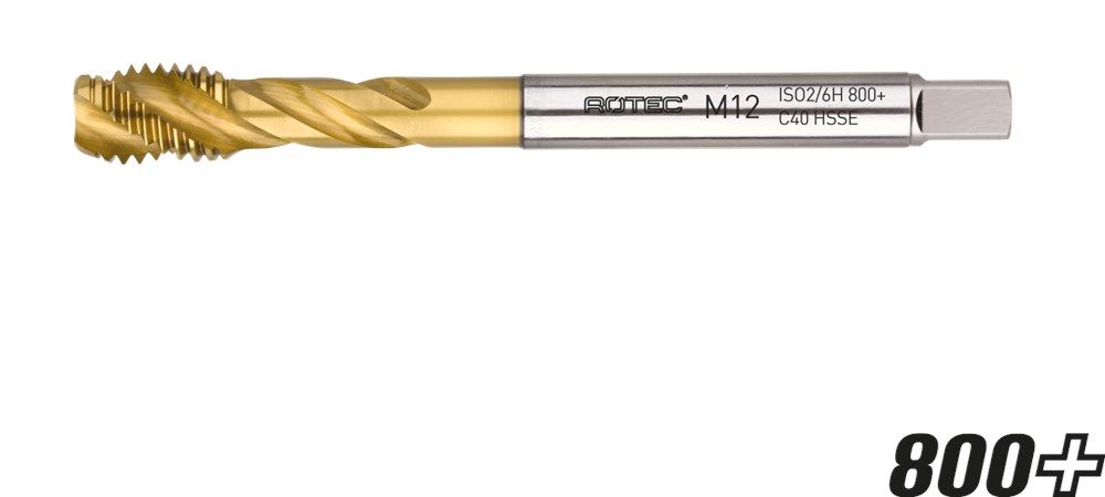 Rotec HSS-E 800+ machinetap BL DIN 376C/40° M30x3,5 TiN