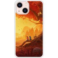 Apple Siliconen hoesje compatibel met iPhone 13 Mini Herfst voor twee