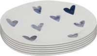 Kare Design Cuori Assiette Bleu Pierre 22cm (6/set)