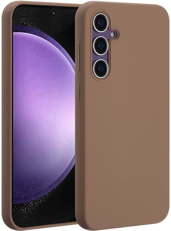 Accezz Liquid Silicone Backcover met MagSafe voor de Samsung Galaxy S23 FE - Lichtbruin