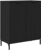 vidaXL Dressoir Zwart Bewerkt Hout 69,5 x 33 x 82 cm