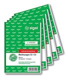 Sigel rekeningen doorlopend genummerd, A6, 2x50 vellen, doorschrijvend fortl.genummerd, 1 kopie, 5 stuks 5 Stuk