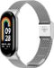 By Qubix - Milanese bandje - Zilver - Geschikt voor Xiaomi Smart Band 8 / 9 / 10