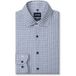 OLYMP Luxor 24/Seven Modern Fit Jersey overhemd blauw, Bedrukt