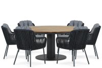 Santika Furniture Santika Tendenza/Salerno 160 cm dining tuinset 7-delig