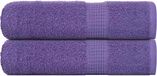 vidaXL Douchehanddoeken FROGN 2 st 70x140 cm 360 g/m² paars