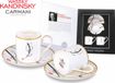 Carmani Kandinsky Tasses à expresso Set (2 pièces, 100ml) - Porcelaine