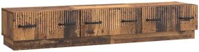 vidaXL TV-kast met lade Oud hout 147 x 34,5 x 27 cm Bewerkt hout