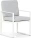 Santika Furniture Santika Zaga dining tuinstoel wit