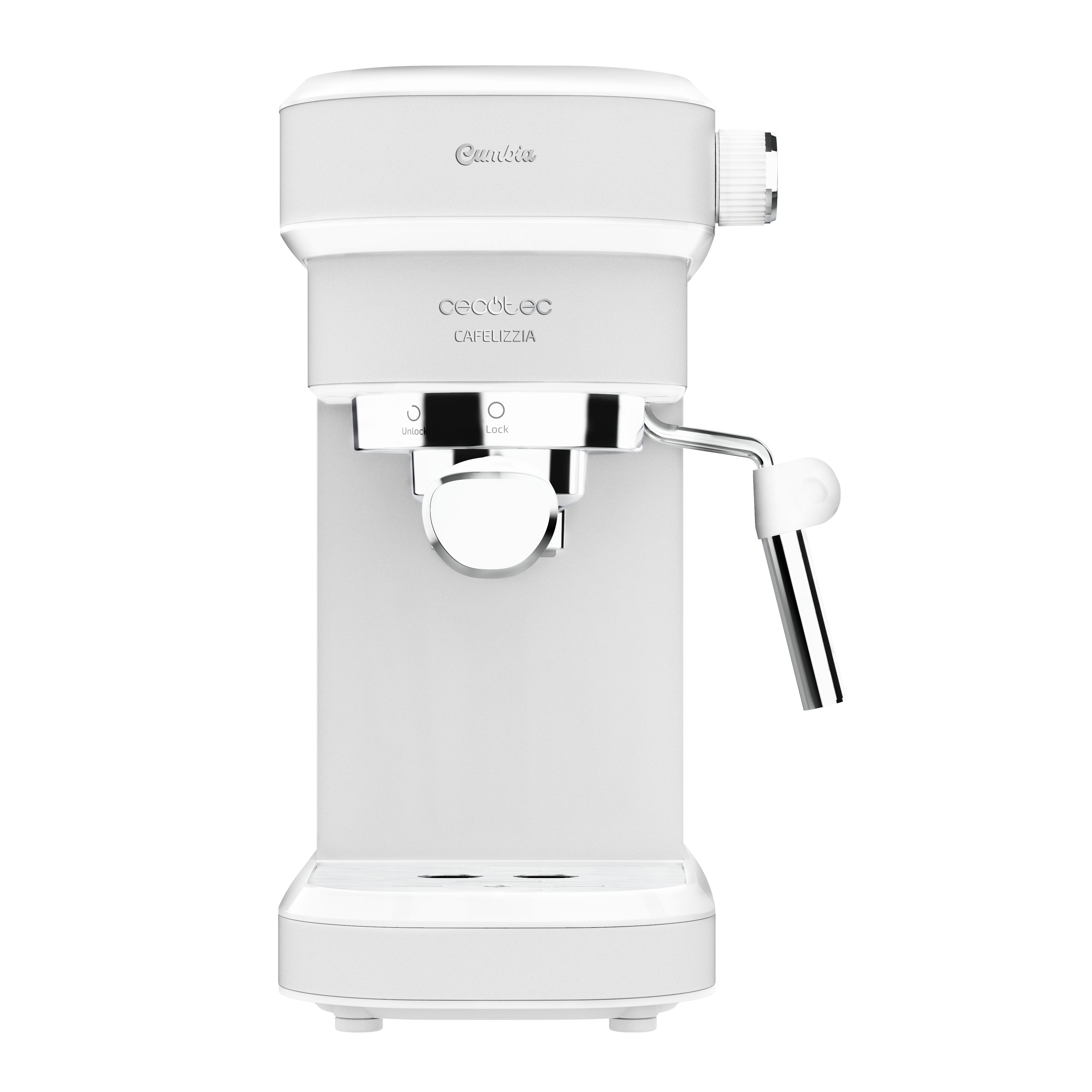 Cecotec Cafelizzia 790 Espressomachine - 1.2L - 20 Bar - Melkopschuimer - Wit/RVS