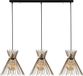 Merkloos Kroonluchter Zwart Metaal - Afmetingen 104x34x129cm - Stijlvolle Lynde Design