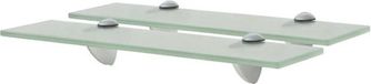 vidaXL zwevende schappen 2 stuks 40x20 cm 8 mm glas