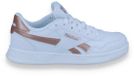 Reebok Court Advance Lage Sneakers Dames Leer Wit/Wit/Roségoud Maat 30